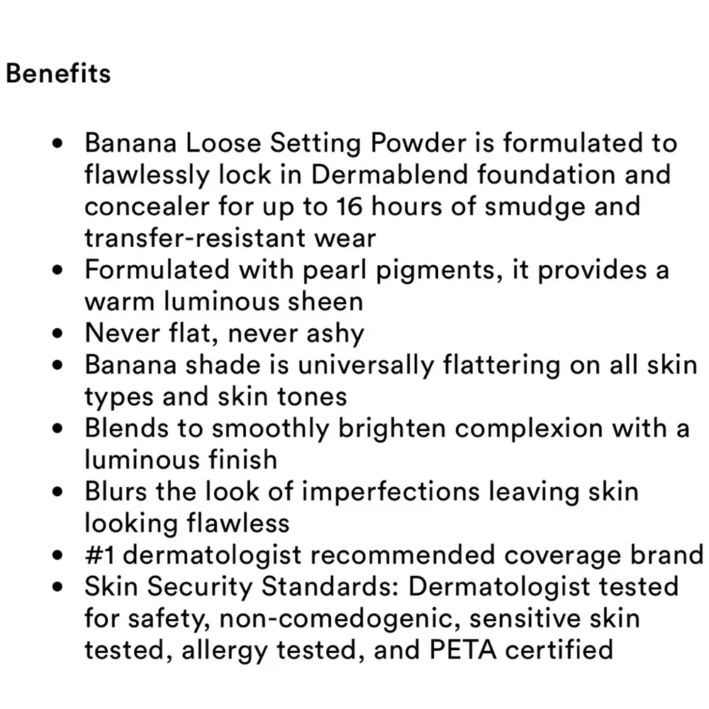 Dermablend Illuminating Banana Powder
